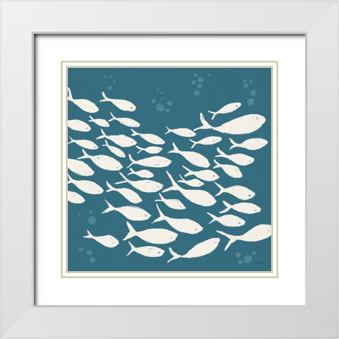 Seaside Style VI v2 White Modern Wood Framed Art Print with Double Matting by Tavoletti, Anne