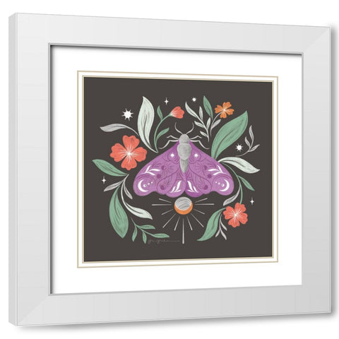 Dark Side V White Modern Wood Framed Art Print with Double Matting by Graham, Gia
