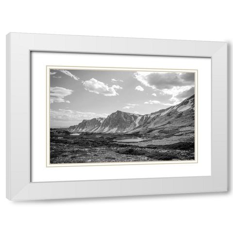 Wyoming Wonder White Modern Wood Framed Art Print with Double Matting by Larson, Nathan