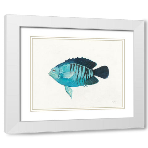 Ocean Life I White Modern Wood Framed Art Print with Double Matting by Tillmon, Avery