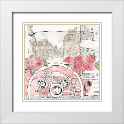 Vintage Travel II White Modern Wood Framed Art Print with Double Matting by Tavoletti, Anne