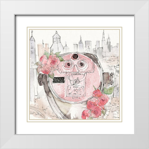 Vintage Travel III White Modern Wood Framed Art Print with Double Matting by Tavoletti, Anne