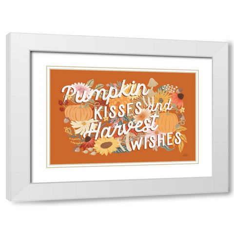 Autumn Meadow VII White Modern Wood Framed Art Print with Double Matting by Marshall, Laura