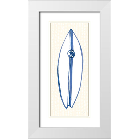 Laguna Surfboards III White Modern Wood Framed Art Print with Double Matting by Charro, Mercedes Lopez