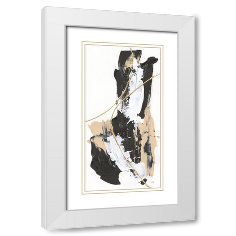 Composite IV White Modern Wood Framed Art Print with Double Matting by Paschke, Chris