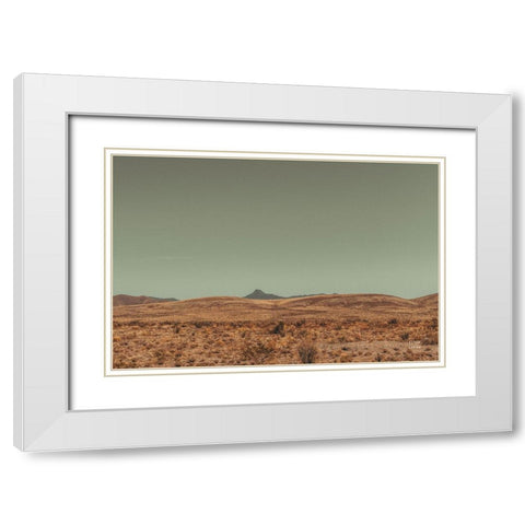 Welcome II White Modern Wood Framed Art Print with Double Matting by Larson, Nathan