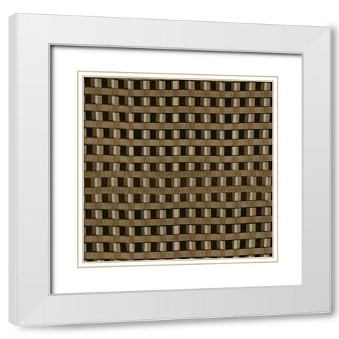 Raffia II Neutral White Modern Wood Framed Art Print with Double Matting by Green, Nancy
