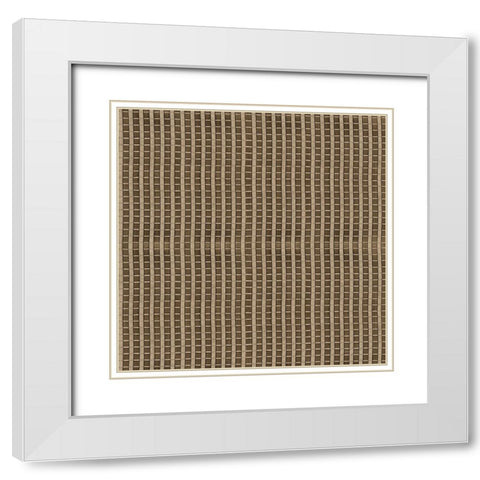 Raffia VIII Neutral White Modern Wood Framed Art Print with Double Matting by Green, Nancy