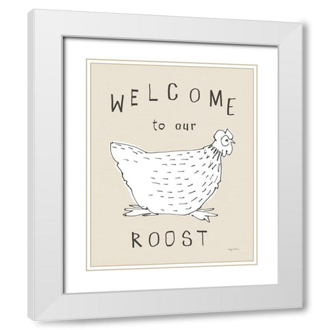 Roost I White Modern Wood Framed Art Print with Double Matting by Tillmon, Avery