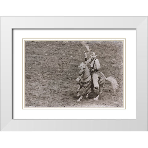 Rodeo I Sepia White Modern Wood Framed Art Print with Double Matting by Larson, Nathan