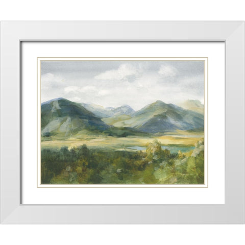 Gateway Realm White Modern Wood Framed Art Print with Double Matting by Nai, Danhui