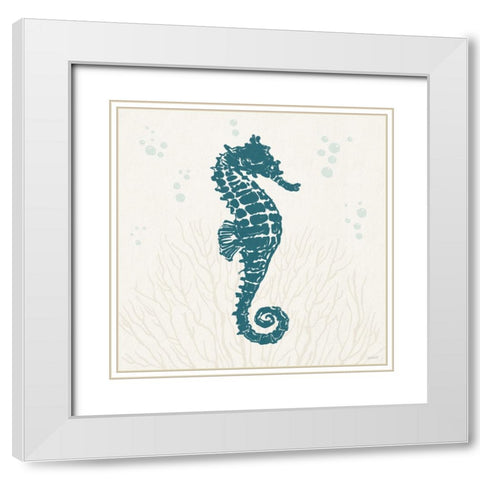 Seaside Style II Blue White Modern Wood Framed Art Print with Double Matting by Tavoletti, Anne