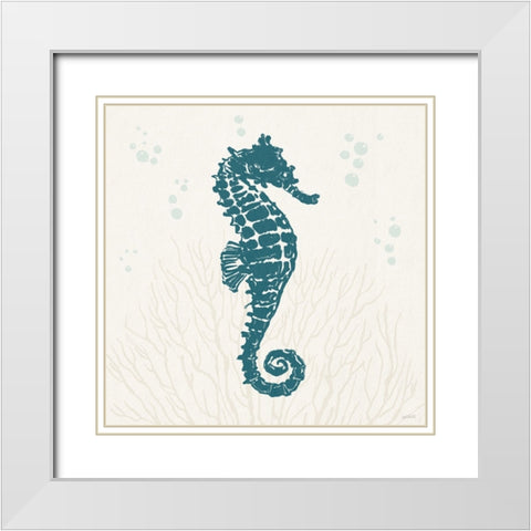 Seaside Style II Blue White Modern Wood Framed Art Print with Double Matting by Tavoletti, Anne