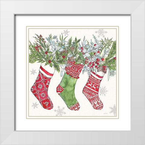 Signs of the Season IV White Modern Wood Framed Art Print with Double Matting by Tavoletti, Anne