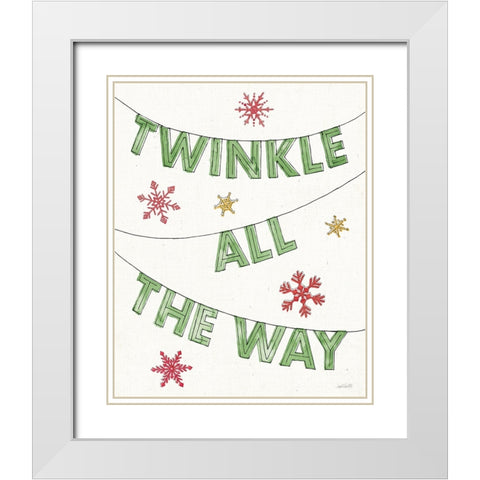 Signs of the Season VII White Modern Wood Framed Art Print with Double Matting by Tavoletti, Anne