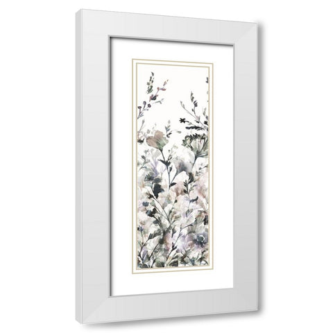 Transparent Garden II Panel II Neutral White Modern Wood Framed Art Print with Double Matting by Wild Apple Portfolio