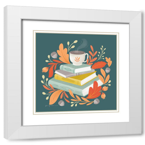 Sweater Weather V White Modern Wood Framed Art Print with Double Matting by Graham, Gia