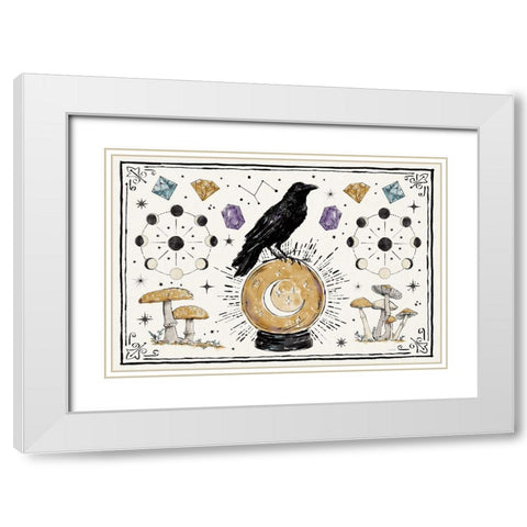 Mystic Moon I White Modern Wood Framed Art Print with Double Matting by Tavoletti, Anne