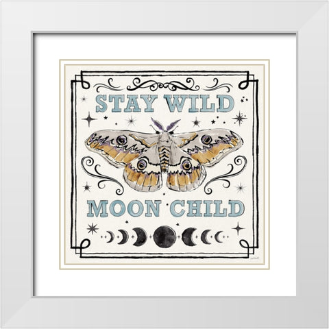Mystic Moon V White Modern Wood Framed Art Print with Double Matting by Tavoletti, Anne