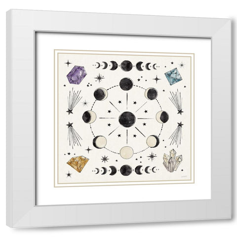 Mystic Moon VI White Modern Wood Framed Art Print with Double Matting by Tavoletti, Anne