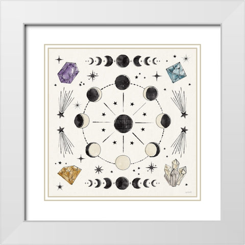 Mystic Moon VI White Modern Wood Framed Art Print with Double Matting by Tavoletti, Anne
