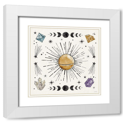 Mystic Moon VII White Modern Wood Framed Art Print with Double Matting by Tavoletti, Anne