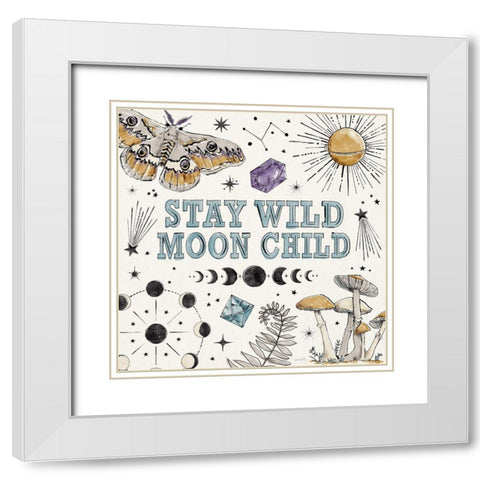 Mystic Moon IX White Modern Wood Framed Art Print with Double Matting by Tavoletti, Anne