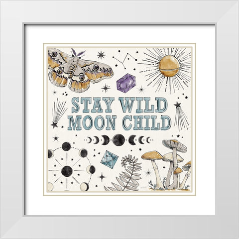 Mystic Moon IX White Modern Wood Framed Art Print with Double Matting by Tavoletti, Anne