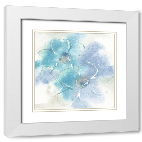 Steel Cosmos I White Modern Wood Framed Art Print with Double Matting by Paschke, Chris