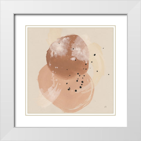 Boho I White Modern Wood Framed Art Print with Double Matting by Paschke, Chris