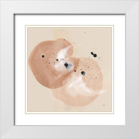 Boho III White Modern Wood Framed Art Print with Double Matting by Paschke, Chris