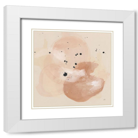 Boho IV White Modern Wood Framed Art Print with Double Matting by Paschke, Chris