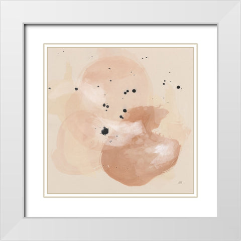 Boho IV White Modern Wood Framed Art Print with Double Matting by Paschke, Chris