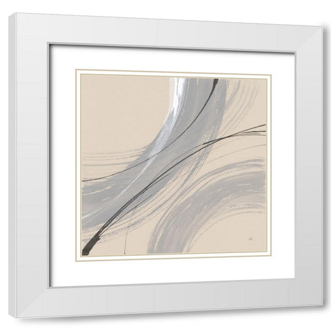 Intersection I White Modern Wood Framed Art Print with Double Matting by Paschke, Chris