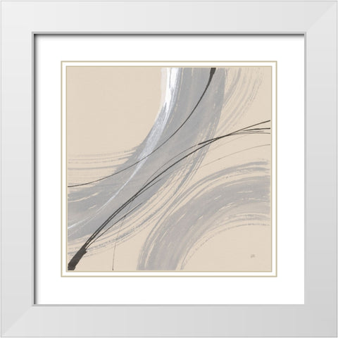 Intersection I White Modern Wood Framed Art Print with Double Matting by Paschke, Chris