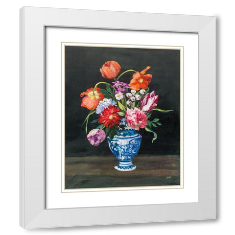 Masterful II White Modern Wood Framed Art Print with Double Matting by Purinton, Julia