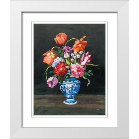 Masterful II White Modern Wood Framed Art Print with Double Matting by Purinton, Julia