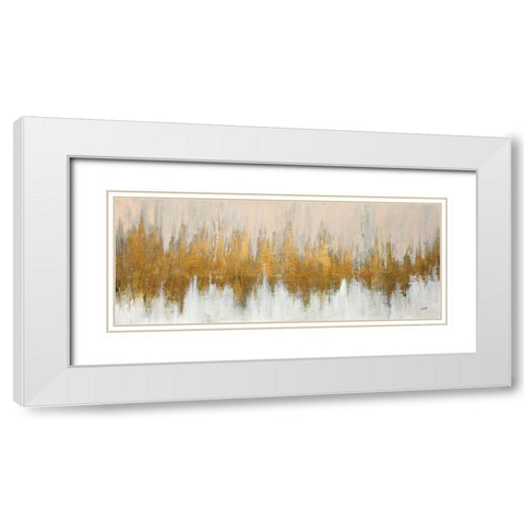 Glimmer I White Modern Wood Framed Art Print with Double Matting by Purinton, Julia