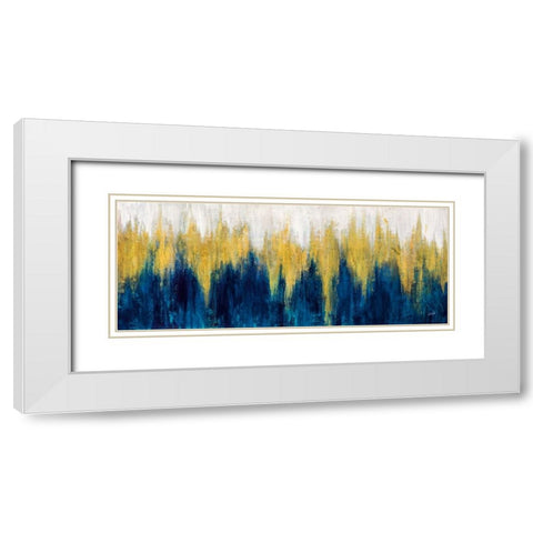Glimmer II White Modern Wood Framed Art Print with Double Matting by Purinton, Julia
