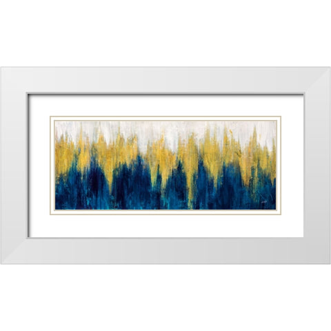 Glimmer II White Modern Wood Framed Art Print with Double Matting by Purinton, Julia