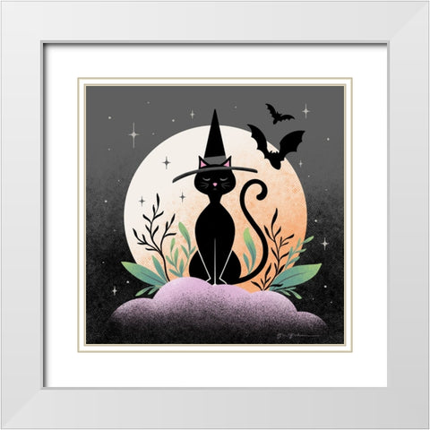Hocus Pocus II White Modern Wood Framed Art Print with Double Matting by Graham, Gia