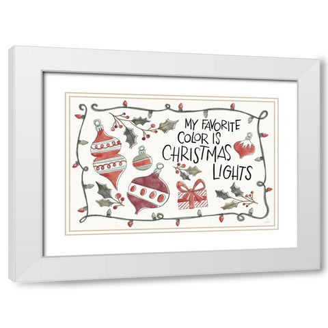 Holiday Fun I White Modern Wood Framed Art Print with Double Matting by Tavoletti, Anne