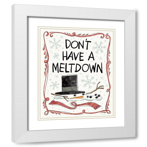 Holiday Fun II White Modern Wood Framed Art Print with Double Matting by Tavoletti, Anne