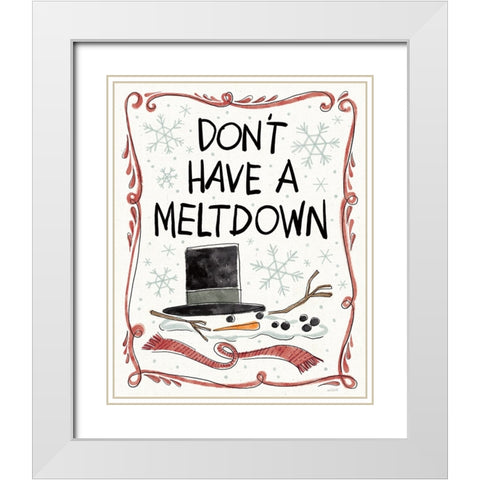 Holiday Fun II White Modern Wood Framed Art Print with Double Matting by Tavoletti, Anne