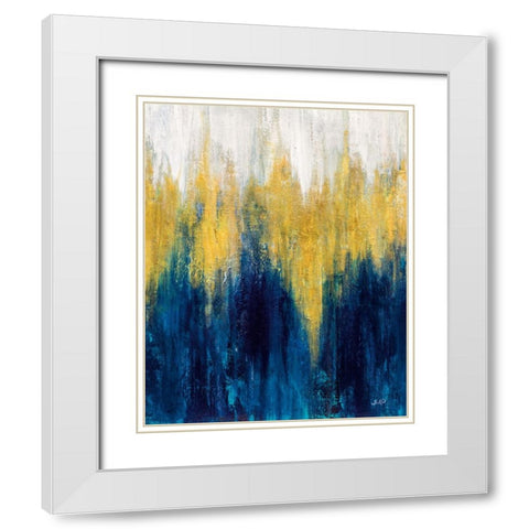 Glimmer II Crop I White Modern Wood Framed Art Print with Double Matting by Purinton, Julia