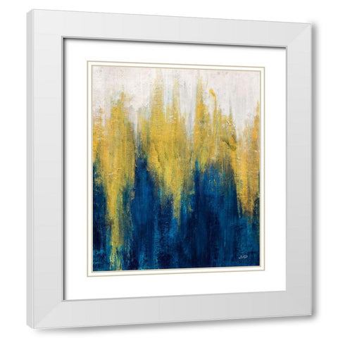 Glimmer II Crop II White Modern Wood Framed Art Print with Double Matting by Purinton, Julia