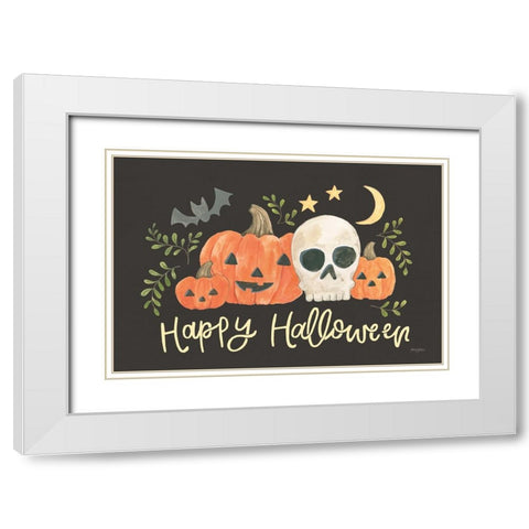 Spooky Season I White Modern Wood Framed Art Print with Double Matting by Jackson, Jenaya