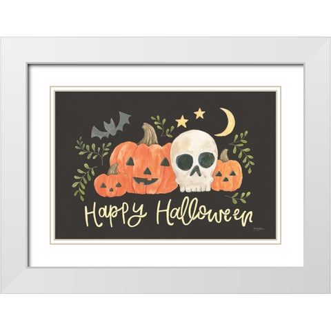 Spooky Season I White Modern Wood Framed Art Print with Double Matting by Jackson, Jenaya