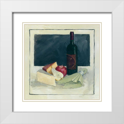 Buoni Amici II White Modern Wood Framed Art Print with Double Matting by Tillmon, Avery