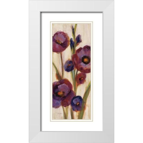 Frosted Bloom in Neutral I Crop White Modern Wood Framed Art Print with Double Matting by Vassileva, Silvia